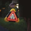 P4010 | LED výstražný trojúhelník, nabíjecí, COB LED + červená LED