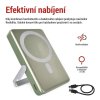 B0552AG | Powerbanka EMOS WI 1031 | Li-Po akumulátor 10000 mAh | PD 20 W + Wireless 15 W nabíjení | army-green