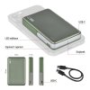 B0552AG | Powerbanka EMOS WI 1031 | Li-Po akumulátor 10000 mAh | PD 20 W + Wireless 15 W nabíjení | army-green