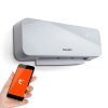 Smart nástěnné topidlo BEWELLO BW2103B WiFi Tuya | 2000W | ventilátor | termostat | časovač | bílá