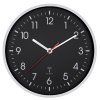 TFA 60.3550.20 | Analogové nástěnné hodiny řízené radiovým signálem DCF-77 | 245 mm | BÍLÁ-ČERNÁ
