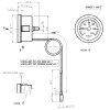 Kapilárový teploměr 0..120°C | vnější průměr 57,8 mm | montážní otvor 52,8 mm