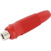 Laboratorní zásuvka econ connect LK4RTE, Ø pin: 4 mm, spojka, rovná, červená, 1 ks