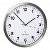 TFA 60.3523.02 | Nástěnné DCF hodiny s tichým chodem | průměr 305 mm | NEREZ ocel
