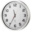 Analogové nástěnné DCF hodiny | průměr 50 cm | hliník