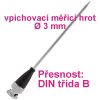 Vpichovací sonda VOLTCRAFT TPT-206 VC-8603650, -70 až 250 °C, Ø 3 mm, typ senzoru Pt1000