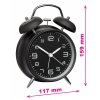 Elektronický analogový RETRO budík s tichým chodem TFA 60.1025.01 | černý