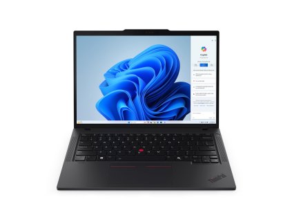 01 ThinkPad T14 5 Eclipse Black Intel Front open display JD