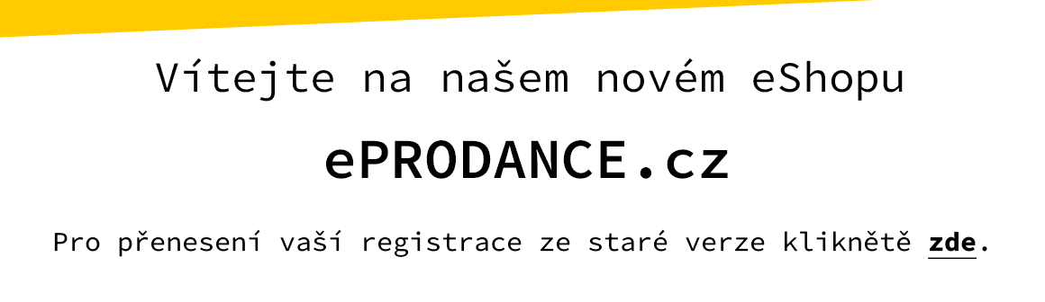 Vítejte v novém eShopu ePRODANCE.cz