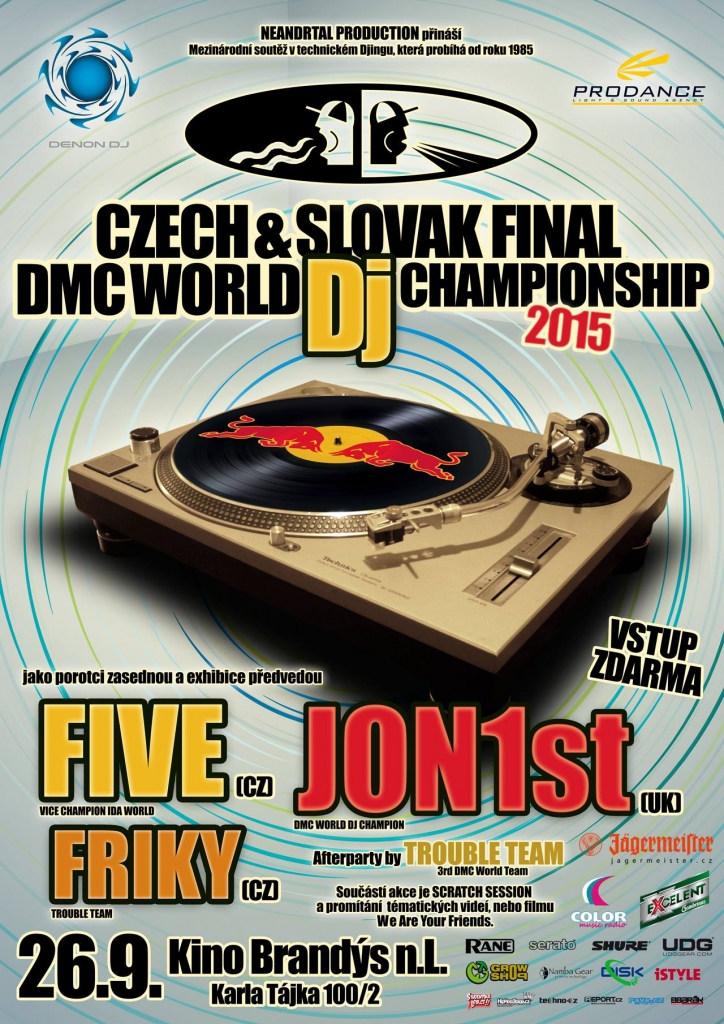 DMC Championship o nejlepší DJs již 26. září v brandýském kině!
