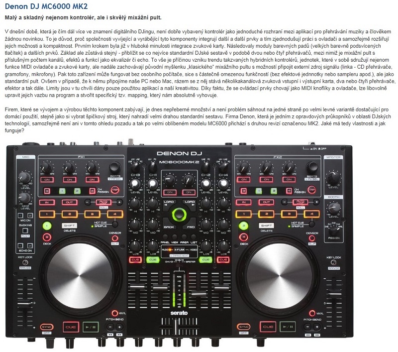 RECENZE – Denon MC6000MK2