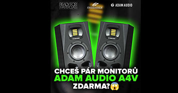Vyhrajte pár studiových monitorů ADAM Audio A4V!