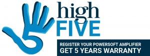 Záruka 5 let na zesilovače Powersoft
