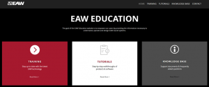 Vzdělávací web EAW umožňuje uživatelům získat informace kdykoliv a odkudkoliv