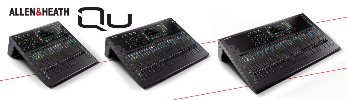 Allen & Heath Qu: Kompaktní pulty nyní s výkonem velkých systémů