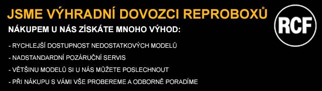 RCF Přímo od dlouholetého a výhradního dovozce.