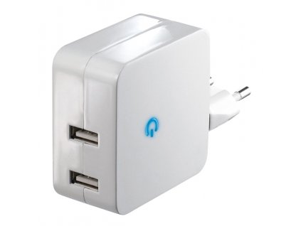 Adapter USB5V/2x2.100, bílý