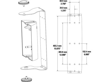 QSC AD-YM8T bílý