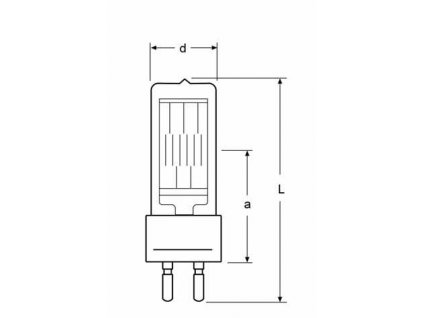 Osram CP92 64777, 230V 2000W G22