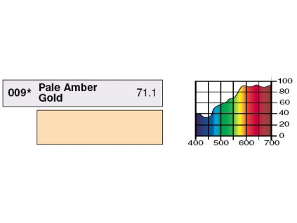 LEE Filters HT009 Pale Amber Gold PAR