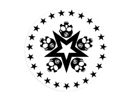 Glowtronics Slipmat Denon Skull Star