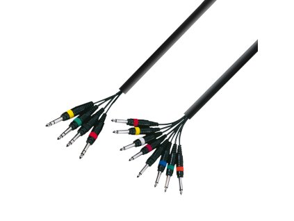 Adam Hall Kabel 4-8 Jack 6,3 3 na 2 5m