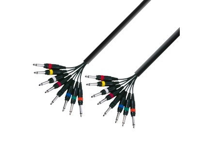 Adam Hall Kabel 8x2x Jack 6,3 2 3m plast