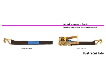 SAFETEX Upínací souprava 5t/4m černá