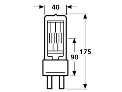 Osram CP91 64796, 230V 2500W, G22