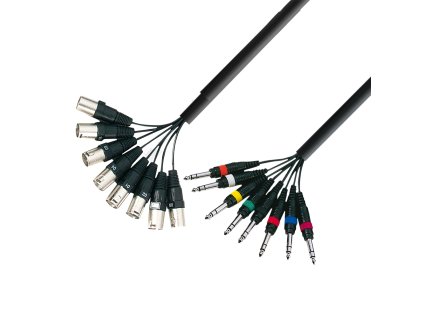 Adam Hall Kabel 8x XLR M-Jack 6,3 2 5m P