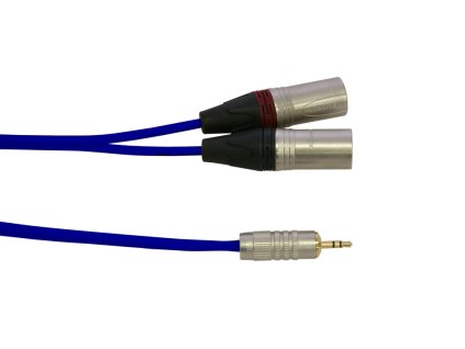 EXAFIX Kabel J3,5-2xXM 3m C121 modrý