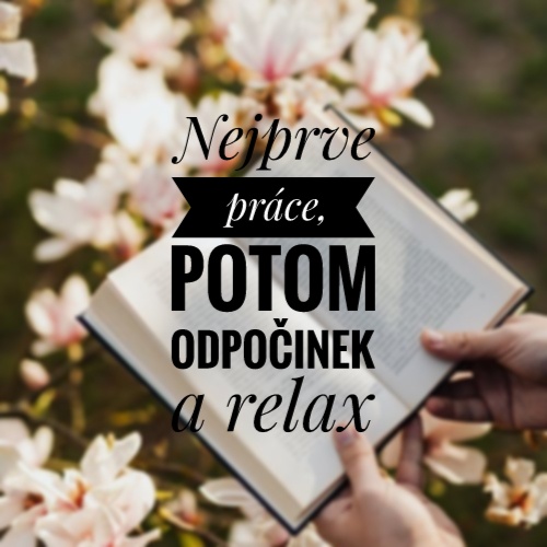 Krása zahrady - nejprve práce, potom odpočinek a relax.