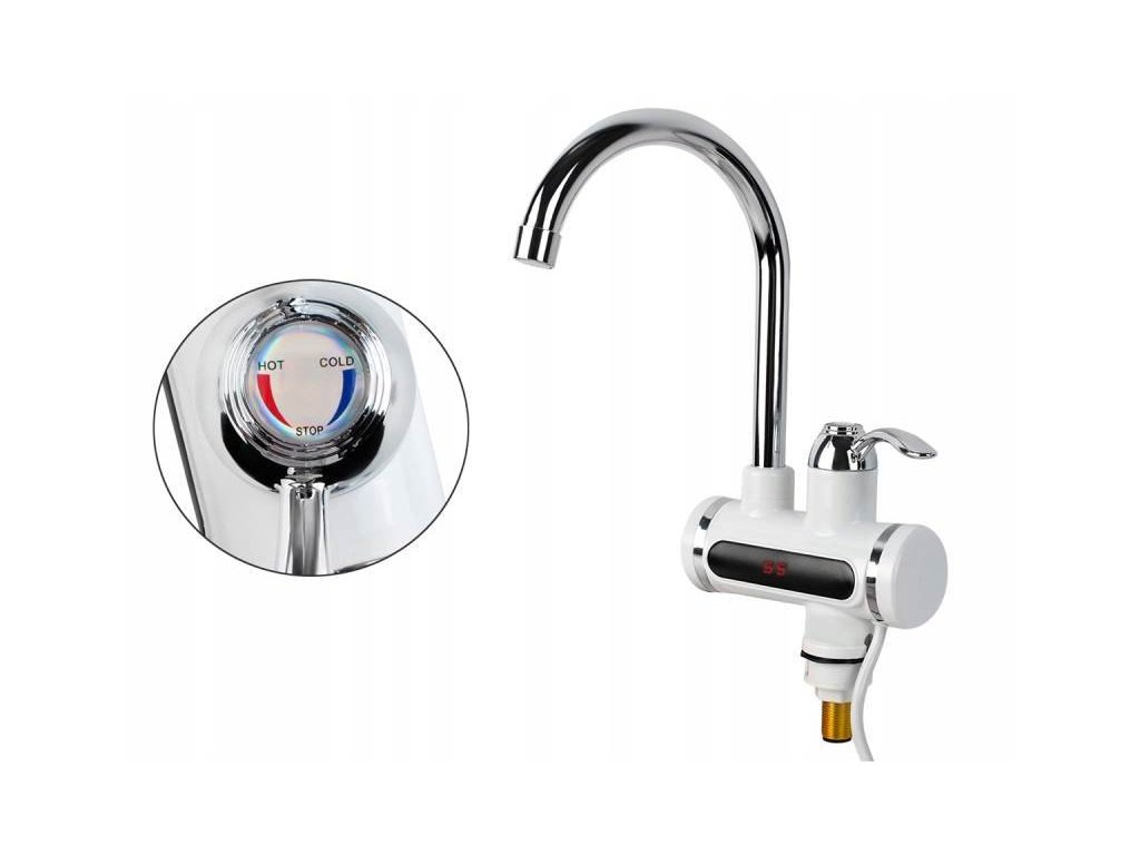 Vodovodní baterie s průtokovým ohřívačem