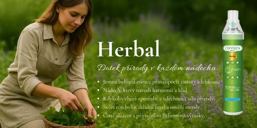 Bylinný inhalační kyslík Herbal