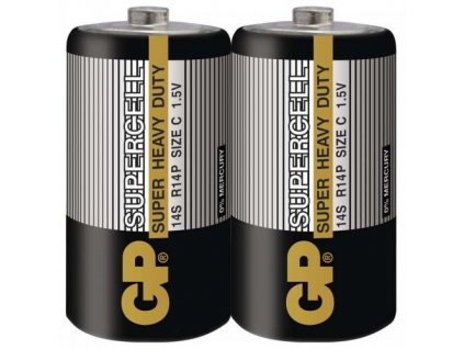 gp baterie male mono supercell r14p 1 5v 2 ks