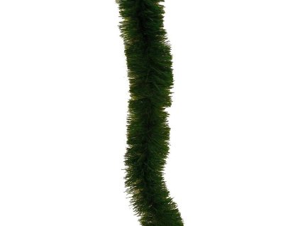 Řetěz vánoční 5 cm / 1,8 m tmavě zelený