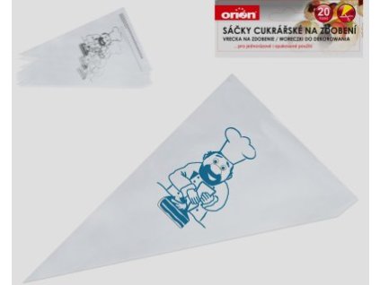 Sáček cukrářský 29,5x16,5 cm 20 ks plast