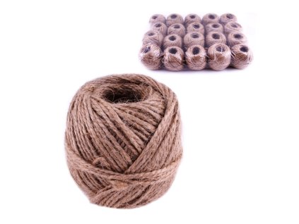 Jutové klubko 50 g 6x6 cm