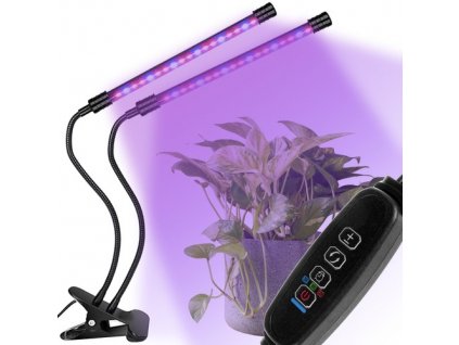 Vodotěsná lampa pro růst rostlin 2 panely + časovač + dálkové ovládání