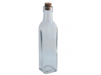 skleněná lahev s korkovým špuntem