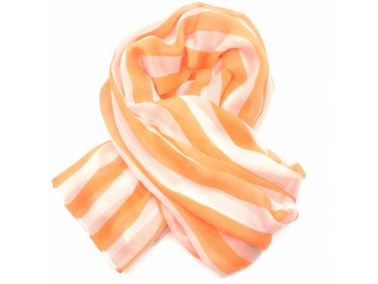 šátek oranžové pruhy