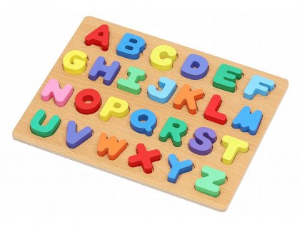 Dřevěné puzzle písmena