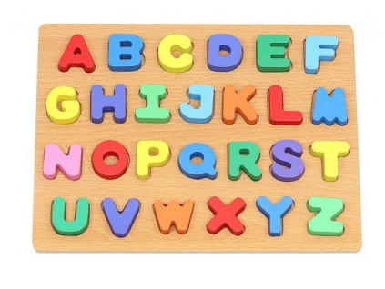 Dřevěné puzzle abeceda
