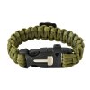 Náramek na přežití s kompasem zelený