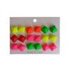 8606 neonove nausnice ctverce 1 cm 9 paru