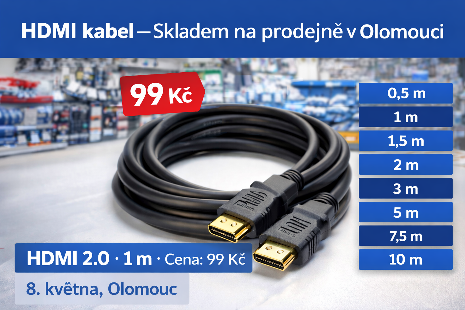 HDMI kabel 2.0 – ideální pro moderní televize