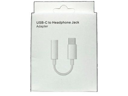 redukce usb c na jack 3,5 bila
