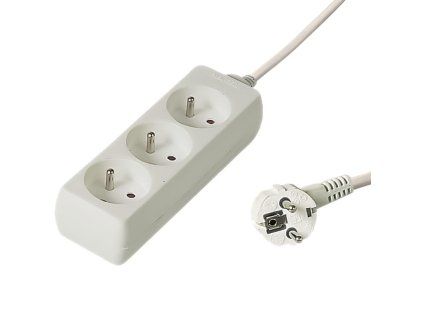 kabel prodluzovaci 230v 3z 1,5m bila