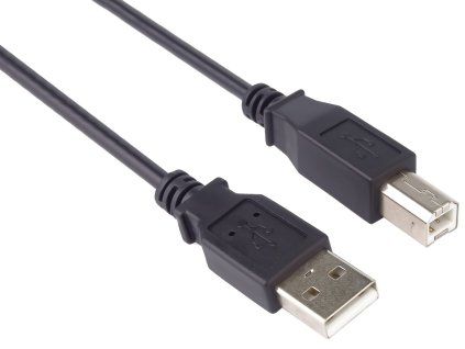 kabel usb a usb b cerny