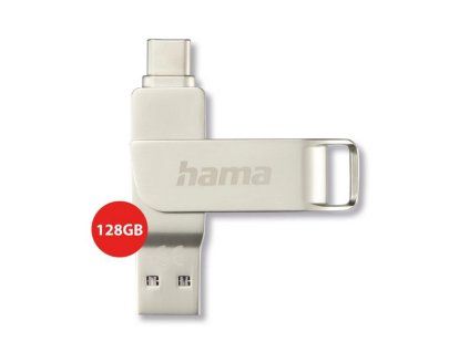Hama USB flash disk s kapcitou 128GB a konektory USB-A a USB-C